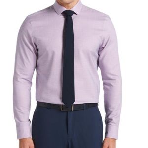 ❤️3X20 Perry Ellis Men's Long Sleeves Pink Dress Shirt | 15.5 /32-33